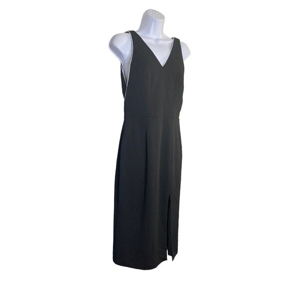 Dress The Population Womens Gianna Little Black Sheath Dress V-neck Size Small - Picture 3 of 8